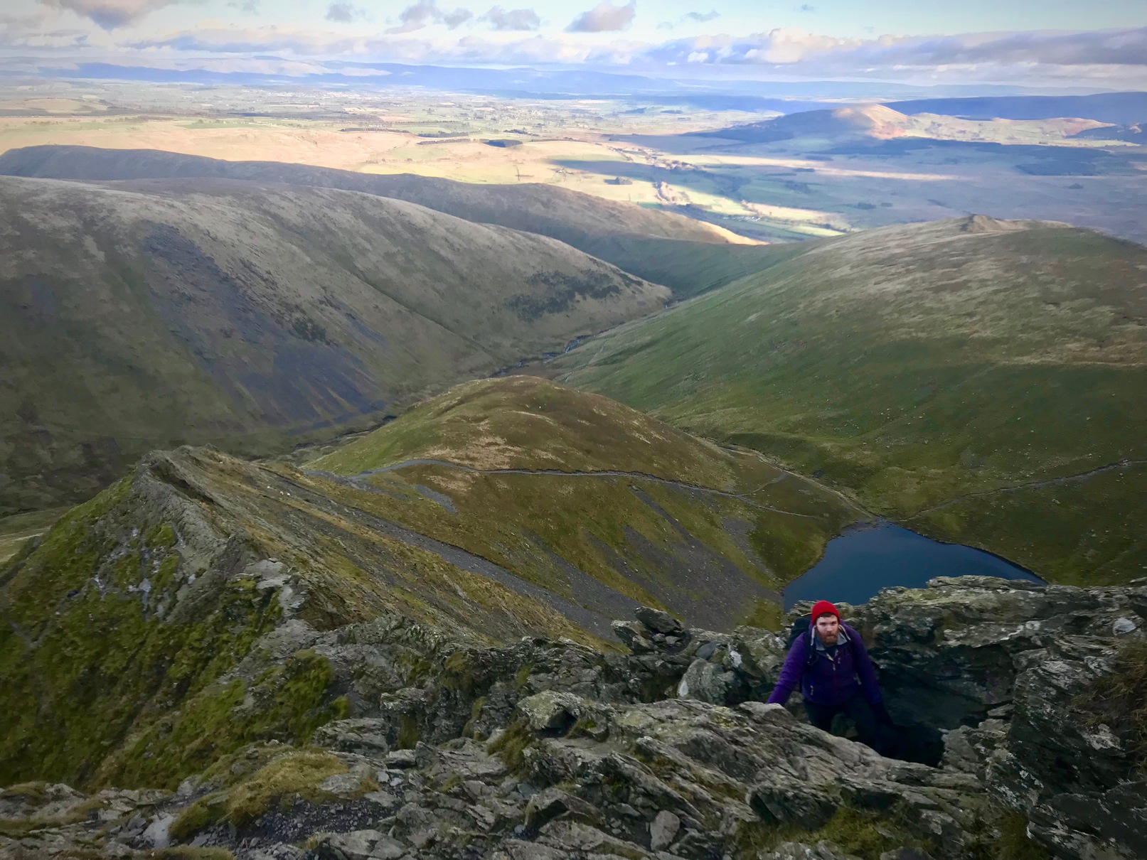 Me from above, on Sharp Edge