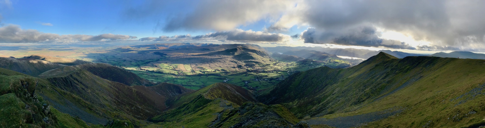 Views down the southern slopes of Blencathra